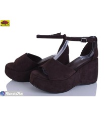 Дитячі босоніжки на літо (6 пар р.35-40) коричневий  "Mei De Li"