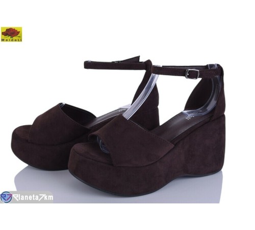 Дитячі босоніжки на літо (6 пар р.35-40) коричневий  "Mei De Li"