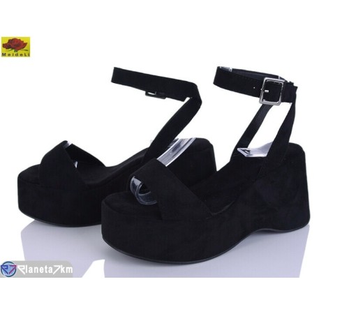 Дитячі босоніжки на літо (8 пар р.36-41) чорний  "Mei De Li"