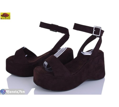 Дитячі босоніжки на літо (8 пар р.36-41) коричневий  "Mei De Li"