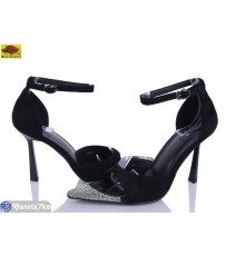 Босоніжки жіночі на літо (6 пар р.36-40) чорний  "Mei De Li"