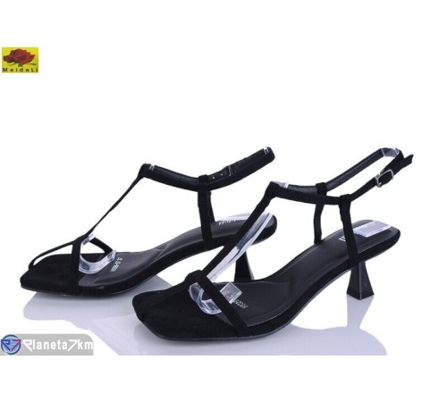 Босоніжки жіночі на літо (6 пар р.36-40) чорний  "Mei De Li"