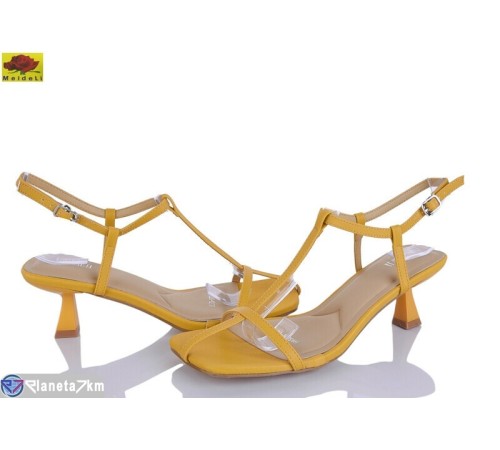 Босоніжки жіночі на літо (6 пар р.36-40) жовтий  "Mei De Li"