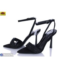 Босоніжки жіночі на літо (6 пар р.36-40) чорний  "Mei De Li"