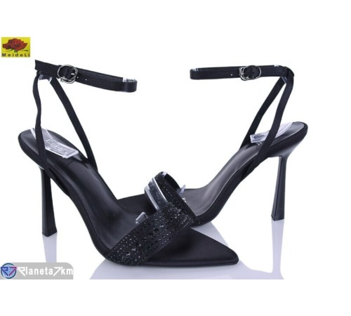 Босоніжки жіночі на літо (6 пар р.36-40) чорний  "Mei De Li"