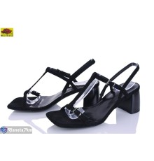 Босоніжки жіночі на літо (6 пар р.36-40) чорний  "Mei De Li"