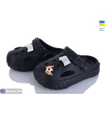 Кроки дитячі на літо (6 пар р.24-35) чорний  "LEO"