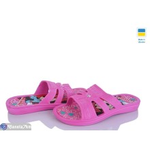 Шлепки дитячі на літо (6 пар р.30-35) рожевий  "LEO"