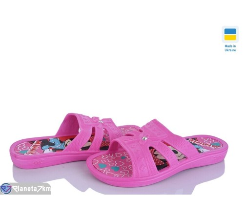 Шлепки дитячі на літо (6 пар р.30-35) рожевий  "LEO"
