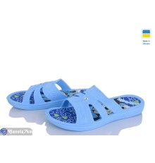 Шлепки дитячі на літо (6 пар р.30-35) блакитний  "LEO"