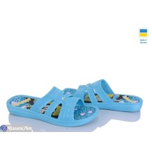 Шлепки дитячі на літо (6 пар р.30-35) блакитний  "LEO"