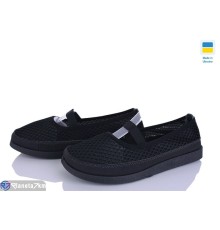 Балетки жіночі на літо (8 пар р.37-42) чорний  "OLLA"