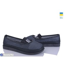 Балетки жіночі на літо (8 пар р.37-42) сірий  "OLLA"