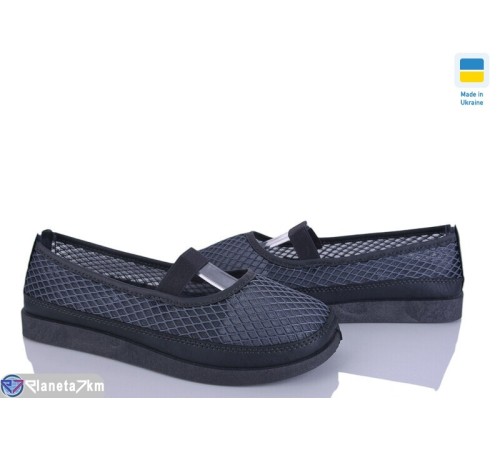 Балетки жіночі на літо (8 пар р.37-42) сірий  "OLLA"