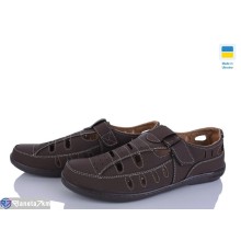 Туфлі чоловічі на літо (8 пар р.40-45) коричневий  "OLLA"
