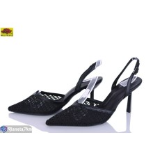 Туфлі жіночі на літо (6 пар р.36-40) чорний  "Mei De Li"