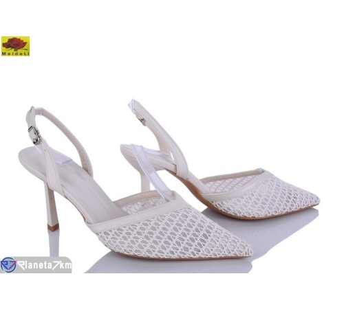 Туфлі жіночі на літо (6 пар р.36-40) бежевий  "Mei De Li"