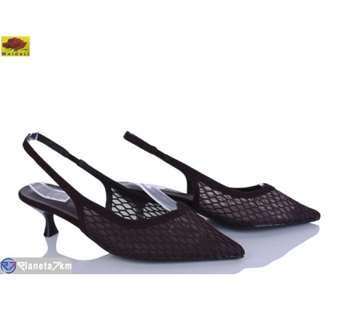 Туфлі жіночі на літо (6 пар р.36-40) коричневий  "Mei De Li"