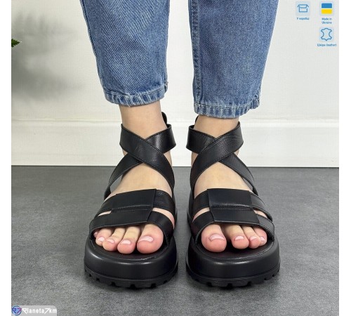 Босоніжки жіночі на літо (6 пар р.36-40) чорний  "FANio"