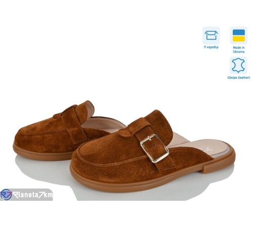 Шлепки жіночі на літо (8 пар р.36-41) коричневий  "ERIKA"