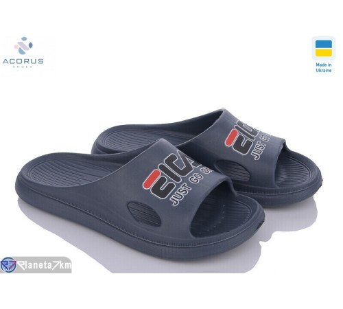 Шлепки чоловічі на літо (6 пар р.41-45) синій  "Acorus"