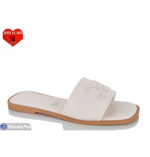 Шлепки жіночі на літо (8 пар р.36-41) білий  "Jiao Li Mei"