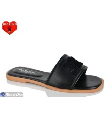 Шлепки жіночі на літо (8 пар р.36-41) чорний  "Jiao Li Mei"