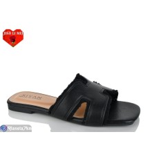 Шлепки жіночі на літо (8 пар р.36-41) чорний  "Jiao Li Mei"