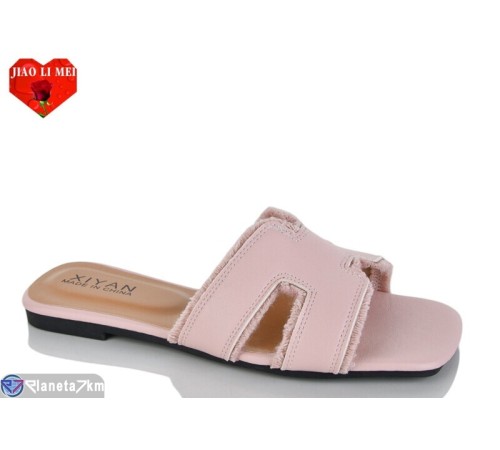 Шлепки жіночі на літо (8 пар р.36-41) рожевий  "Jiao Li Mei"