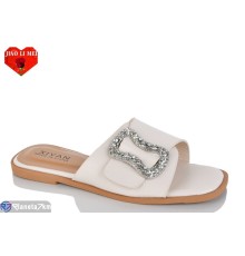 Шлепки жіночі на літо (8 пар р.36-41) білий  "Jiao Li Mei"