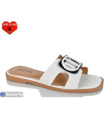 Шлепки жіночі на літо (8 пар р.36-41) білий  "Jiao Li Mei"