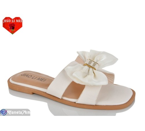 Шлепки жіночі на літо (8 пар р.36-41) бежевий  "Jiao Li Mei"