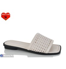 Шлепки жіночі на літо (8 пар р.36-41) бежевий  "Jiao Li Mei"