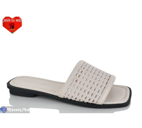 Шлепки жіночі на літо (8 пар р.36-41) бежевий  "Jiao Li Mei"