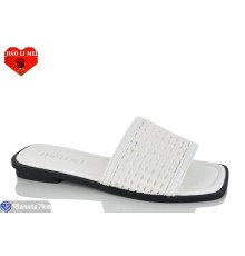 Шлепки жіночі на літо (8 пар р.36-41) білий  "Jiao Li Mei"