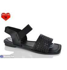 Босоніжки жіночі на літо (8 пар р.36-41) чорний  "Jiao Li Mei"