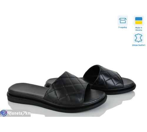 Шлепки жіночі на літо (6 пар р.36-40) чорний  "Linda"