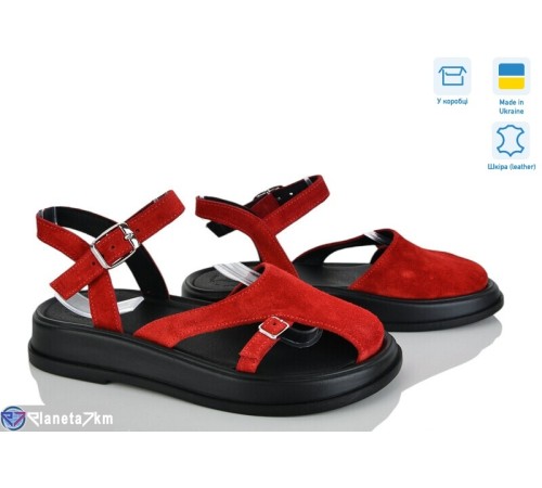 Босоніжки жіночі на літо (6 пар р.36-40) червоний  "Linda"