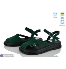 Босоніжки жіночі на літо (6 пар р.36-40) зелений  "Linda"