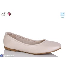 Балетки жіночі на весну/осінь (8 пар р.36-41) бежевий  "Aba"