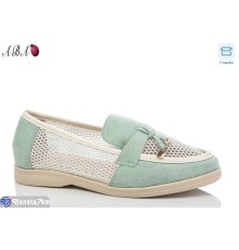 Туфлі жіночі на літо (8 пар р.36-41) зелений  "Aba"