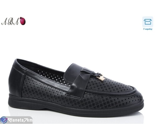 Туфлі жіночі на літо (8 пар р.36-41) чорний  "Aba"