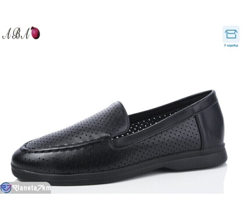 Туфлі жіночі на літо (8 пар р.36-41) чорний  "Aba"