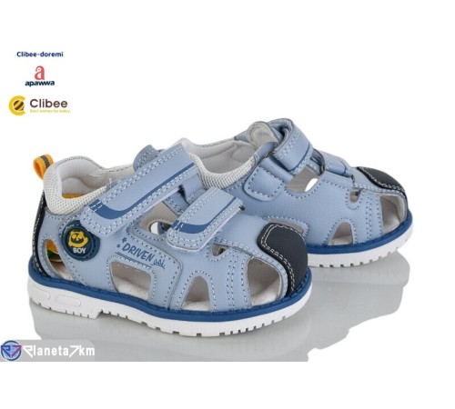 Сандалі дитячі на літо (6 пар р.19-24) блакитний  "BELIES-D"