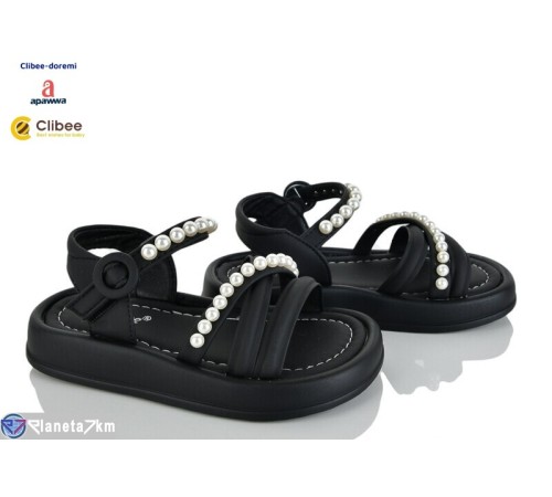 Дитячі босоніжки на літо (6 пар р.27-31) чорний  "BELIES-D"