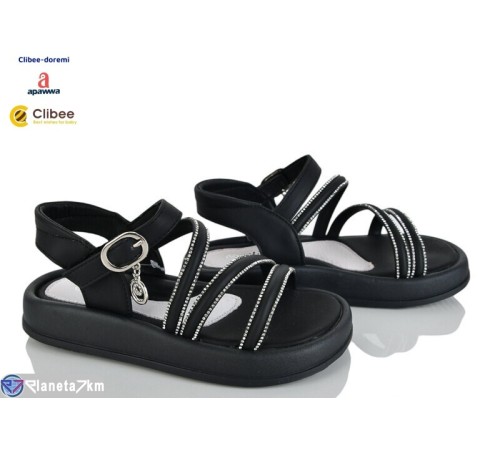 Дитячі босоніжки на літо (6 пар р.31-36) чорний  "BELIES-D"