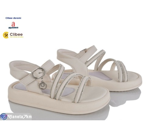 Дитячі босоніжки на літо (6 пар р.31-36) бежевий  "BELIES-D"