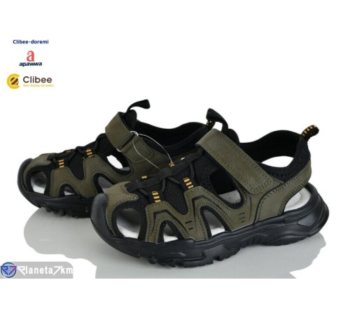 Сандалі дитячі на літо (6 пар р.32-37) зелений  "BELIES-D"