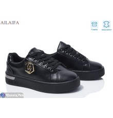 Кросівки жіночі на весну/осінь (8 пар р.36-41) чорний  "Latifa"