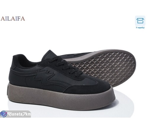 Кросівки жіночі на весну/осінь (8 пар р.36-41) чорний  "Latifa"